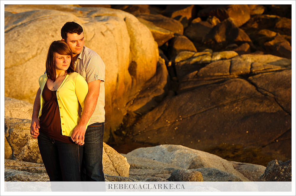 Peggy's Cove engagement photography