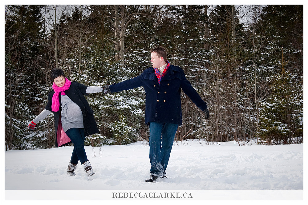 Veronica & Nigel walking