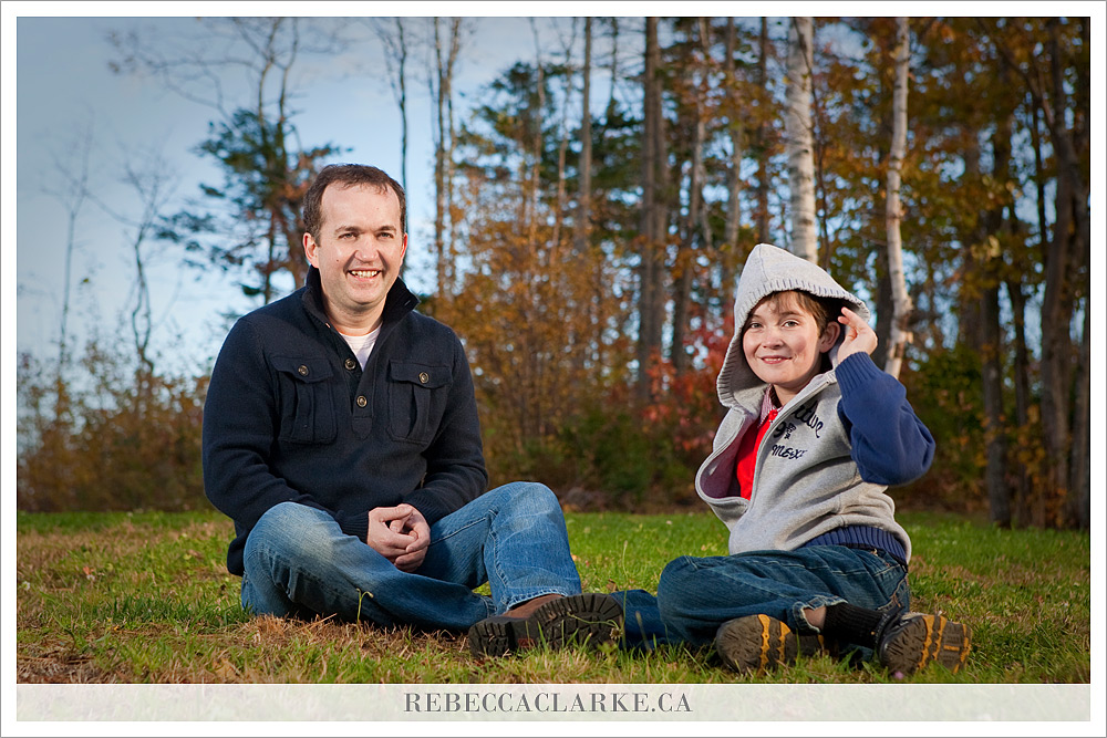Father and son, Family session