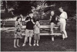 Backyard fall family photos