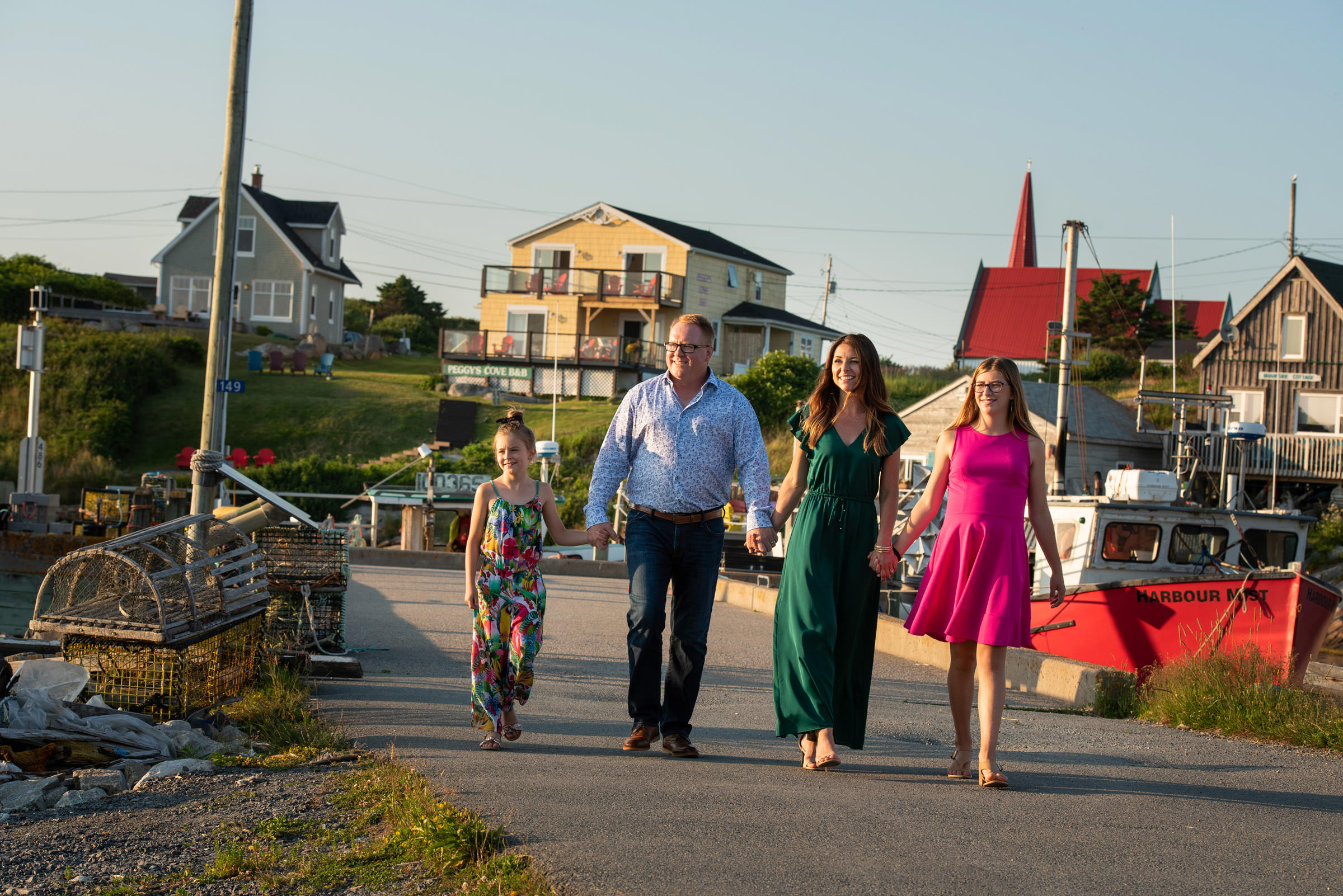 Colourful family photos