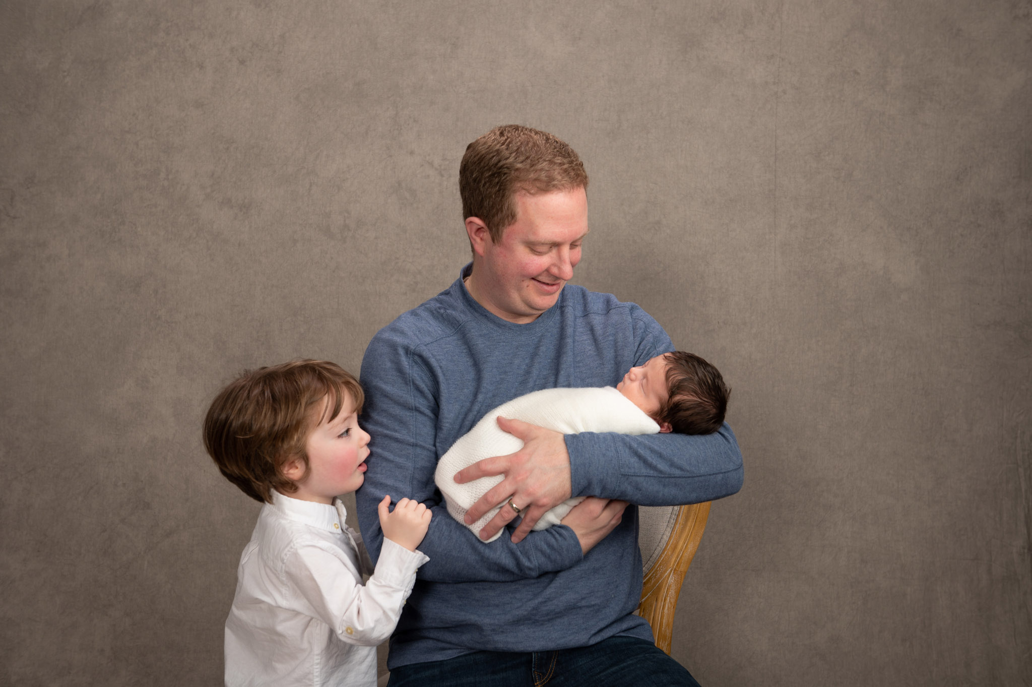 father and son newborn photography Halifax