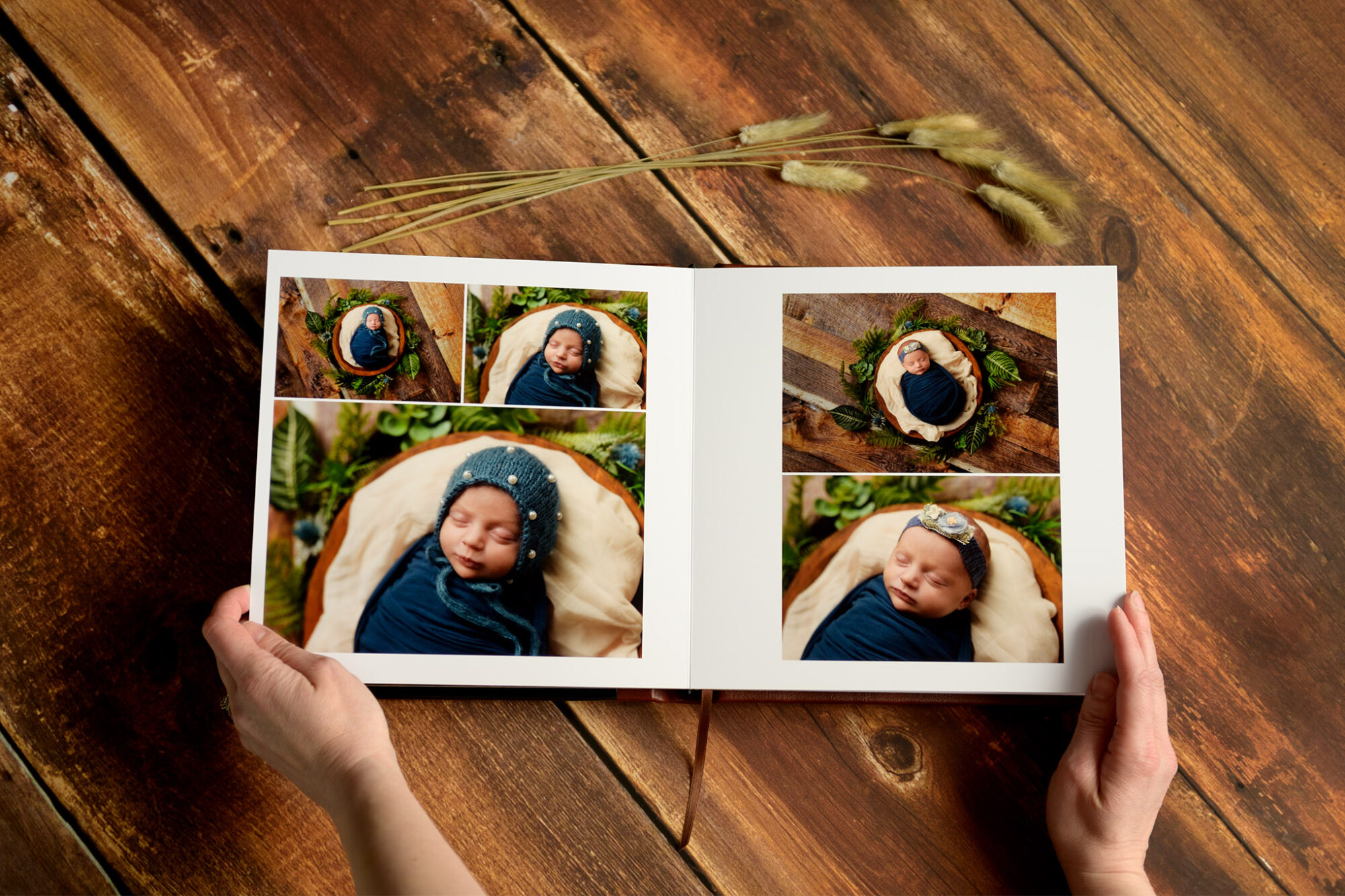 Newborn photo album Halifax Photographer