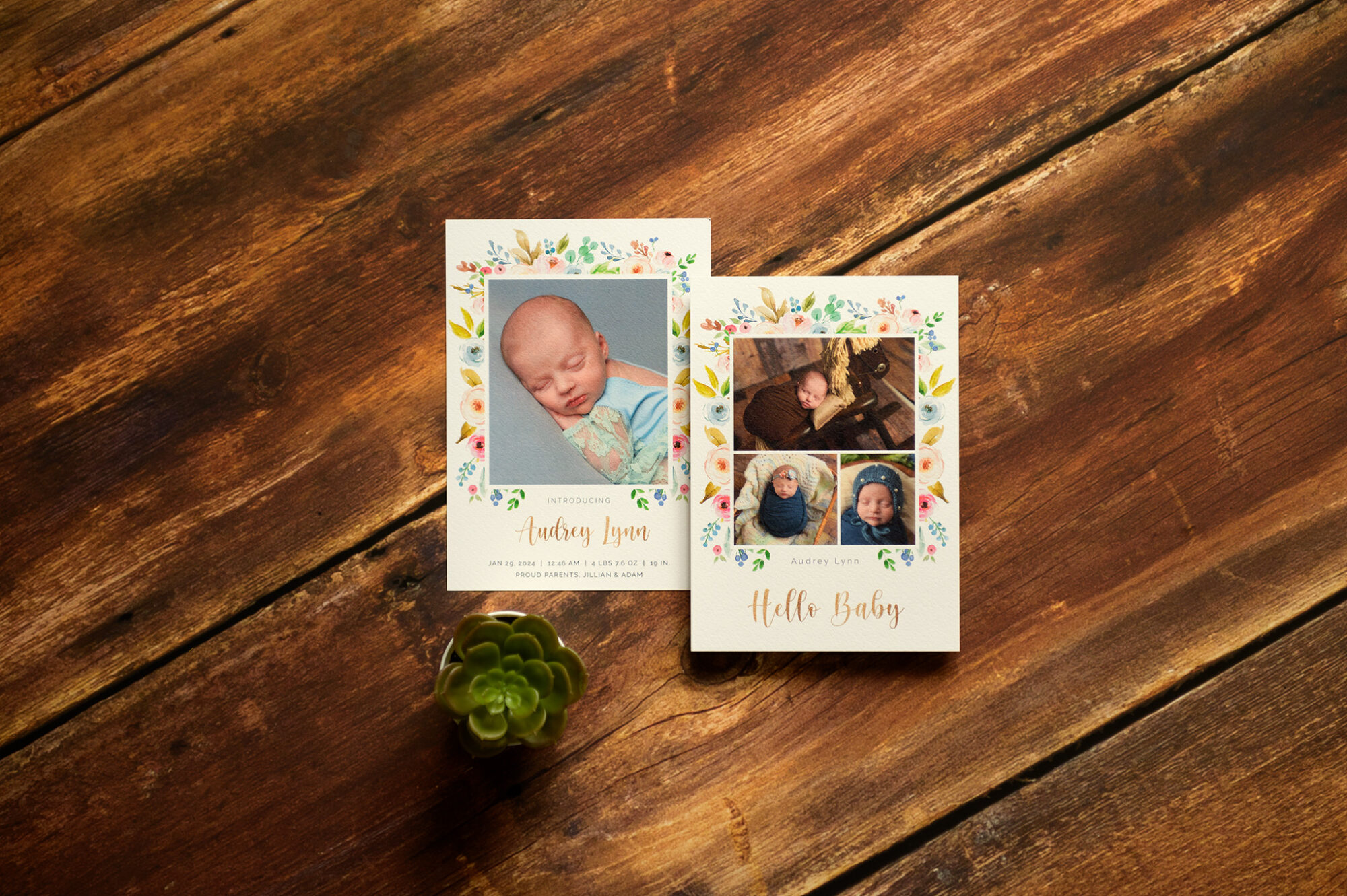 Newborn Birth Announcement cards