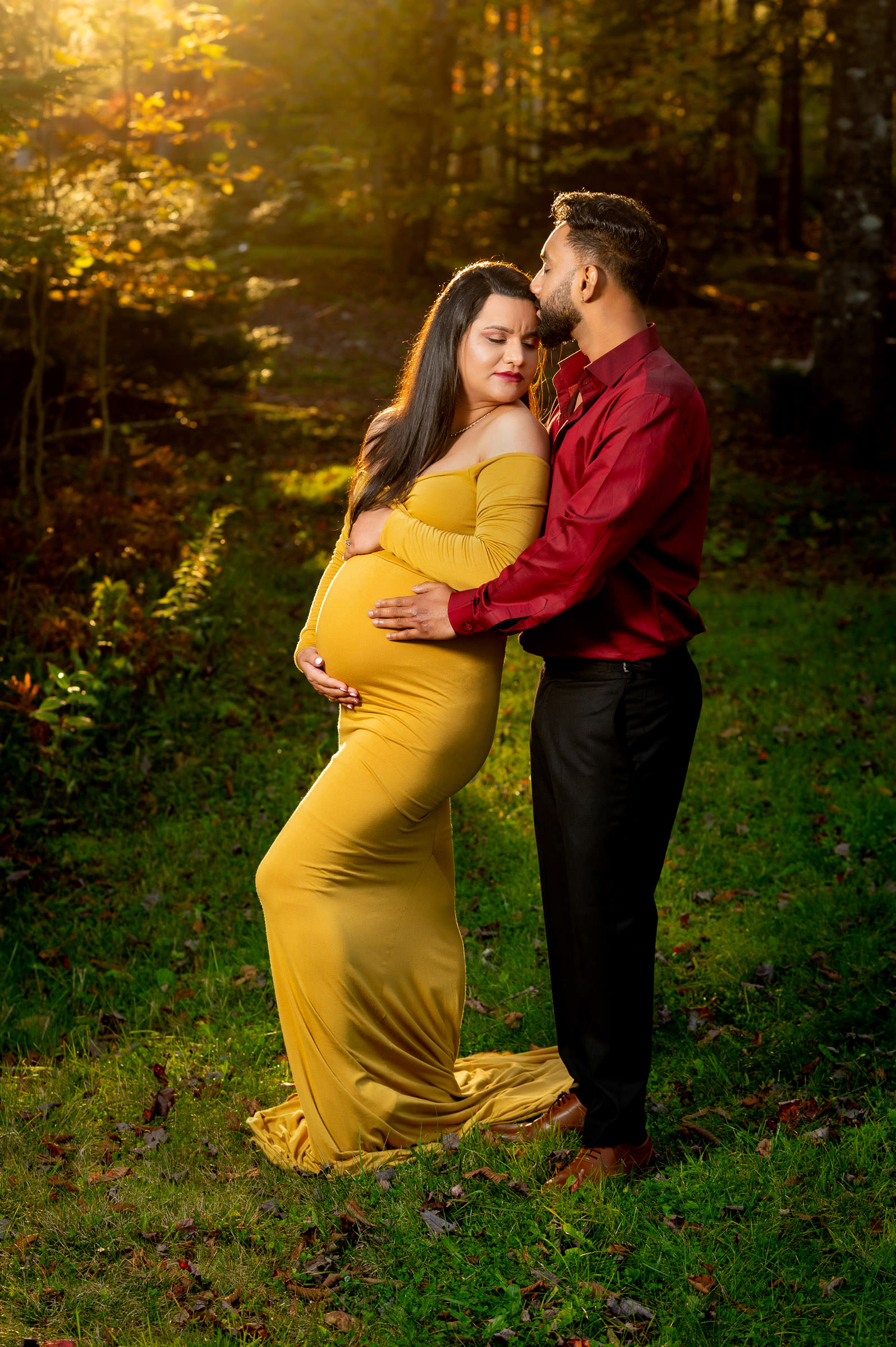 sunset maternity photo session