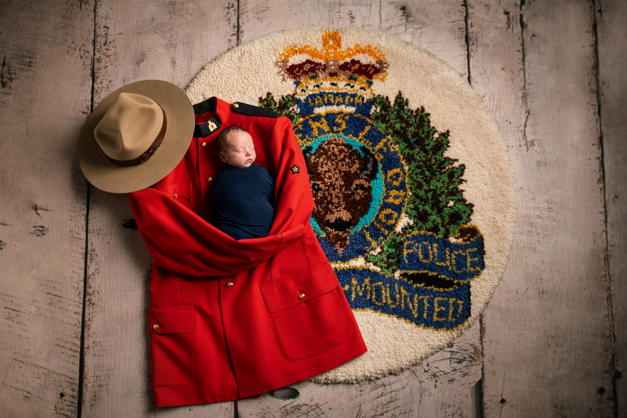 RCMP Red Serge newborn session Halifax