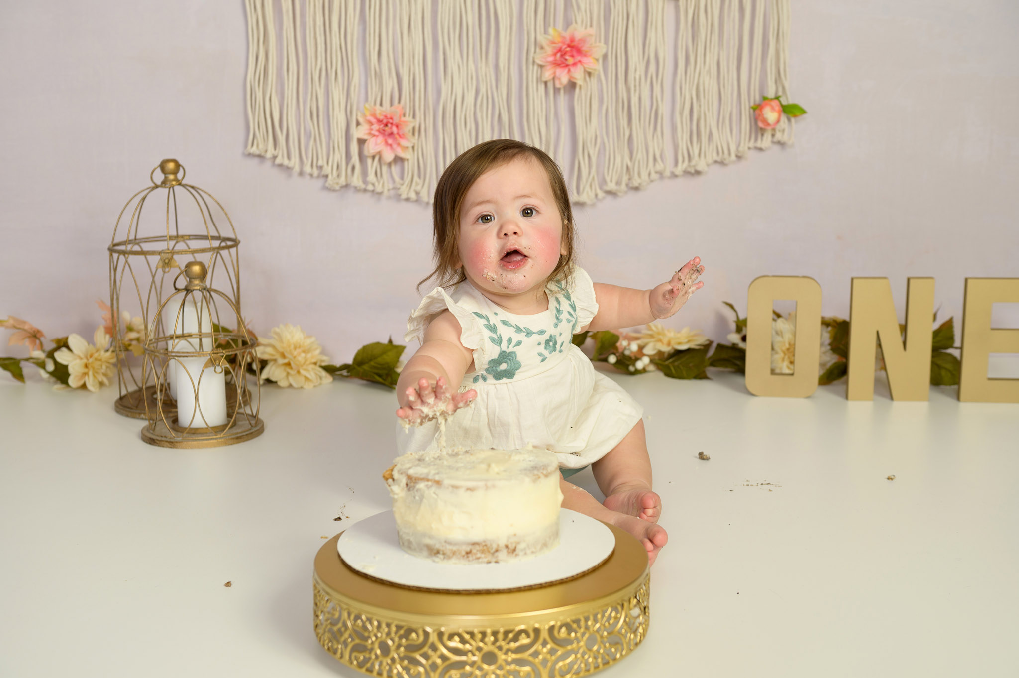Baby cake smash photo session Halifax