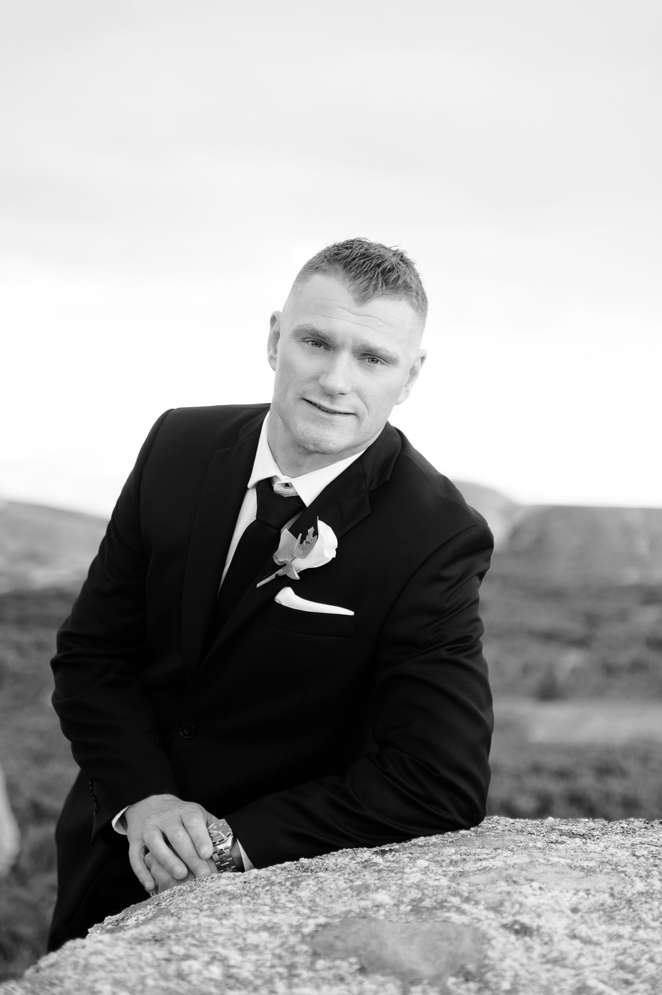 Photo of the groom, wedding photography