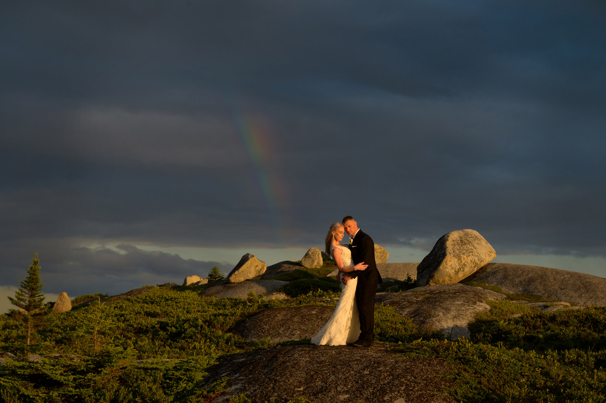 Sunset wedding portrait photography Halifax NS