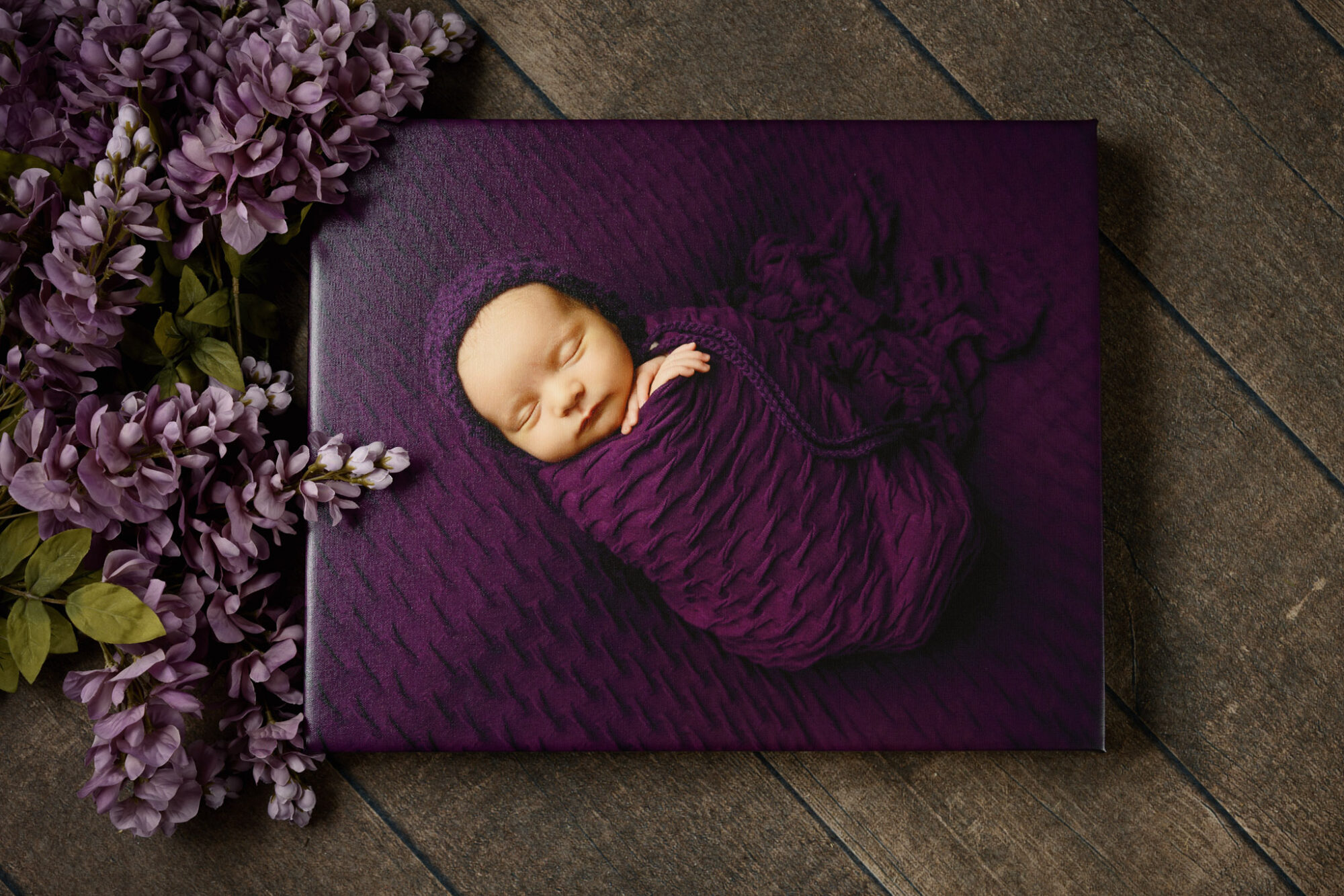 Gallery wrapped canvas by Halifax newborn photographer