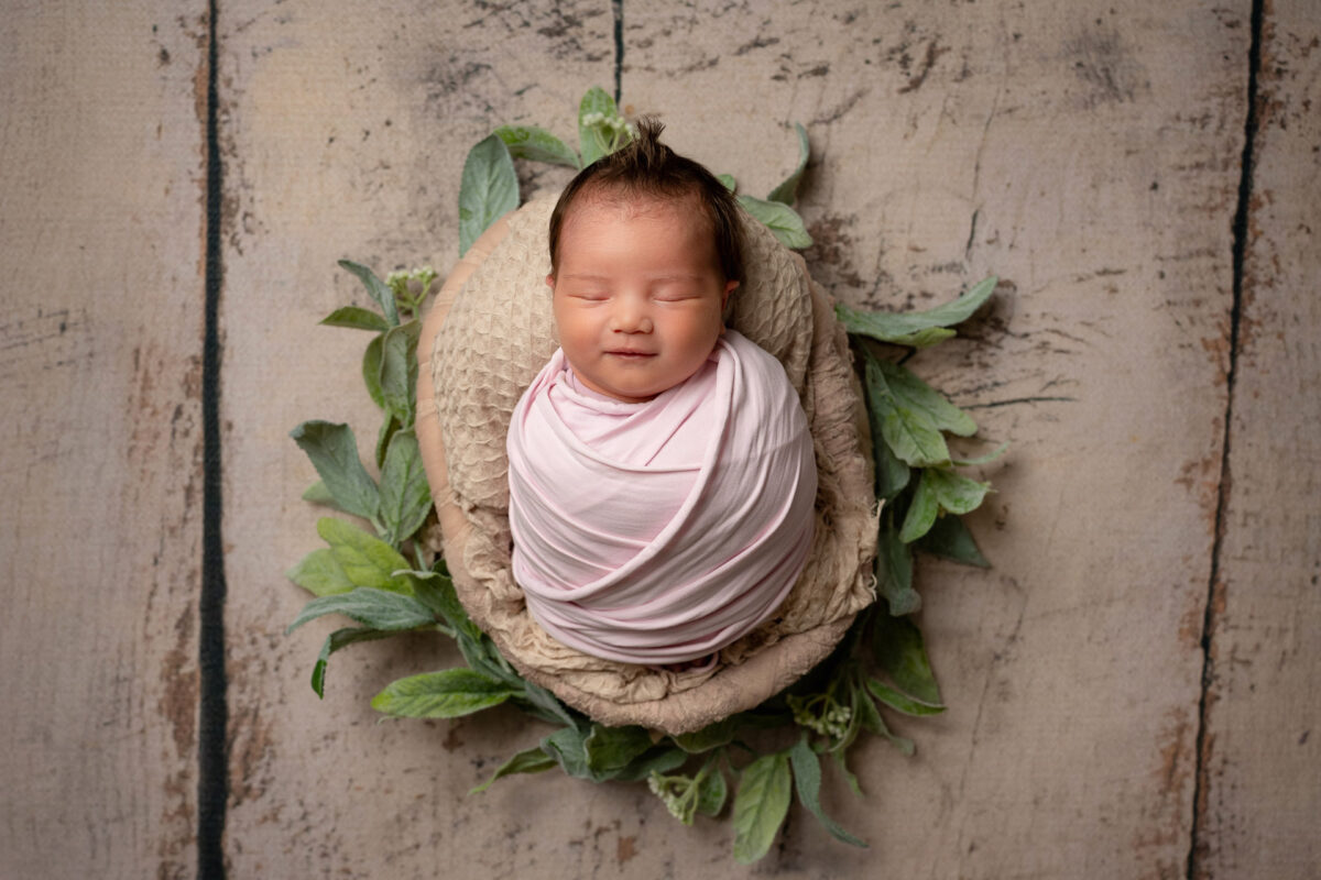 Newborn baby girl photoshoot