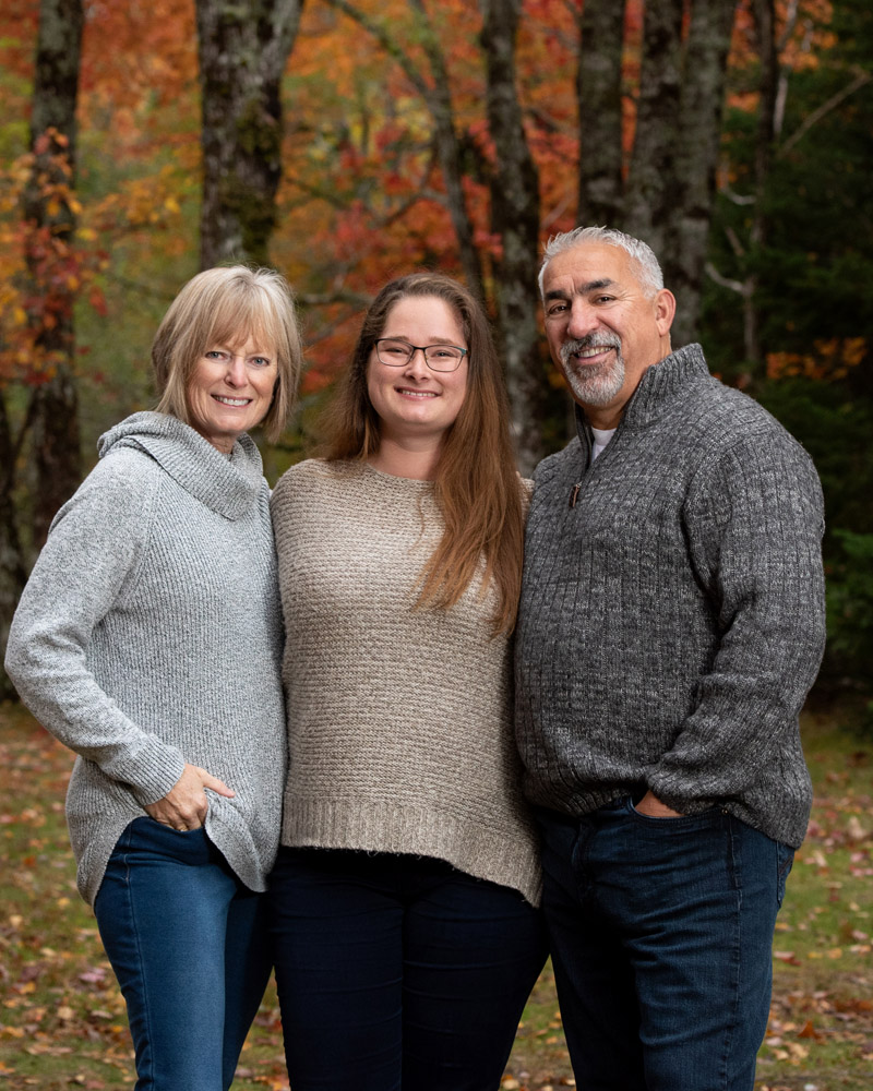 Fall family photos with sweaters