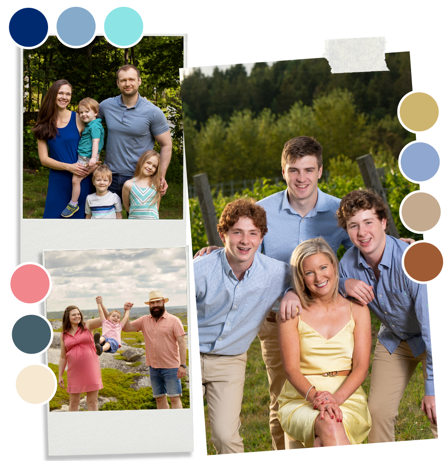 Family photo colour pellet