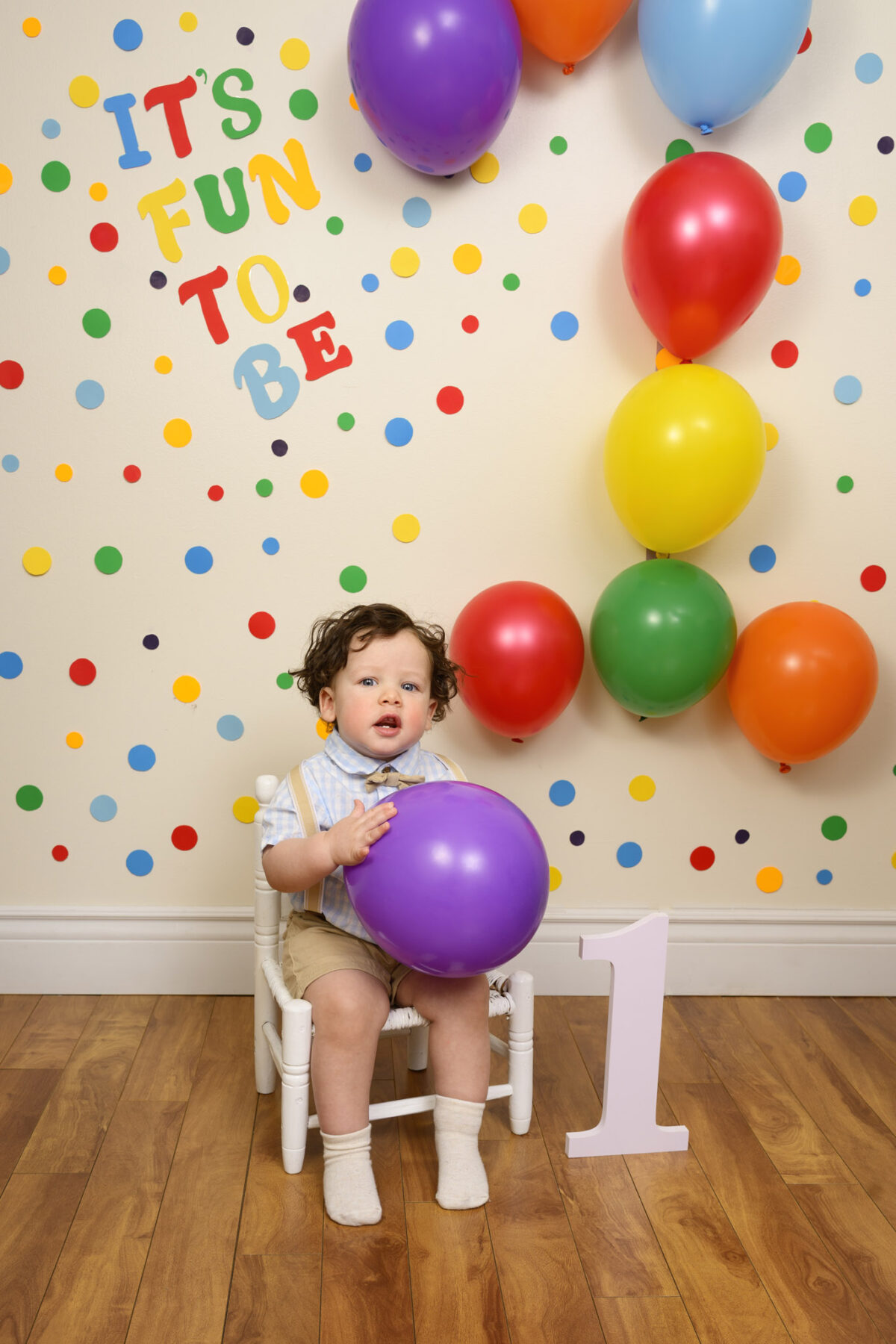 Baby boy birthday photo shoot