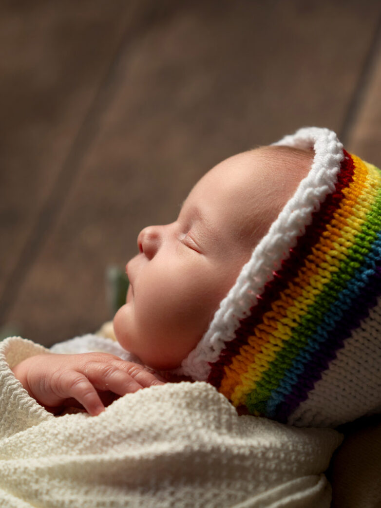 A Sweet Rainbow-Inspired Newborn Session in Halifax