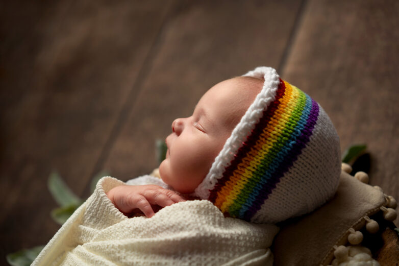 A Sweet Rainbow-Inspired Newborn Session in Halifax
