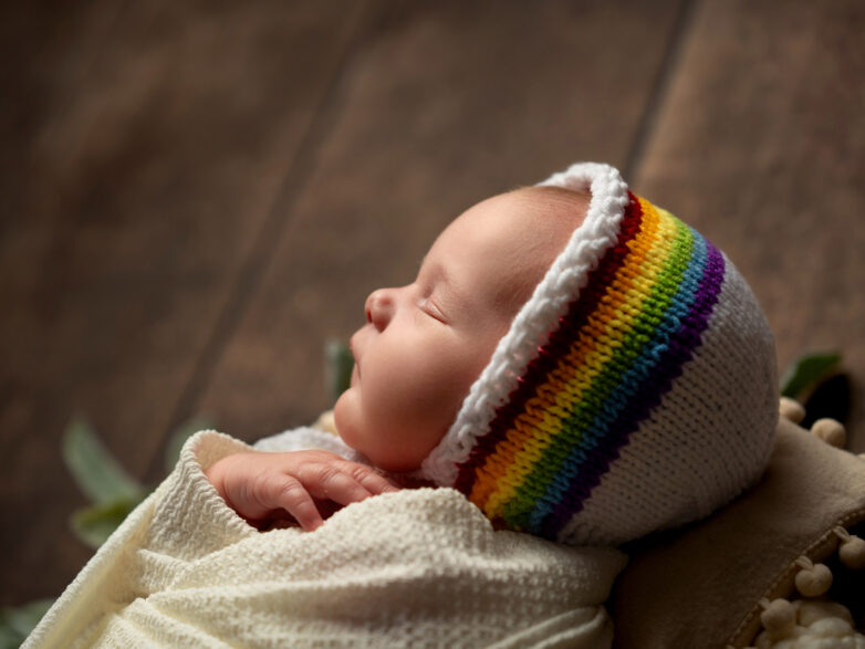 A Sweet Rainbow-Inspired Newborn Session in Halifax