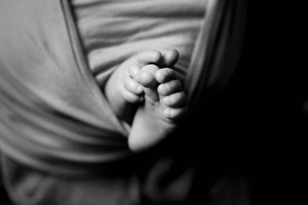 Newborn baby toes photography session in Halifax